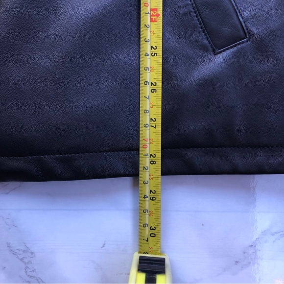 POLO RALPH LAUREN Men's Maxwell Lambskin Leather Jacket Buffalo Plaid Black XXL - Picture 6 of 15